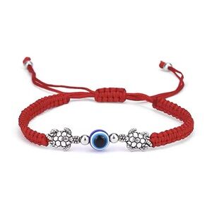 Red Turtle Charm Bracelet Adjustable Protection